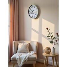36 Cm Krem Çocuk Odası Duvar Saati Diğer