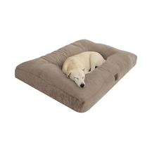 Ultra Yumuşak Peluş Kedi Ve Köpek Yatağı, Vizon Renk, Large