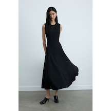 Suud Collection Siyah Sarah Kloş Elbise