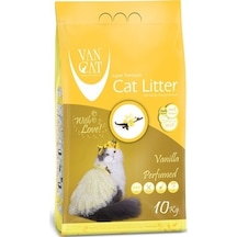 Vancat Vanilya Kokulu İnce Taneli Bentonit Kedi Kumu 10 KG