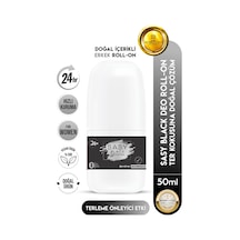 Sasy Black Antiperspirant Deo Doğal Içerikli Kadın Roll On 50 Ml
