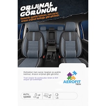 Proton Saga Phantom Monza Gri Tay Tüyü Oto Koltuk Kılıfı Tam Set -ortopedik-kolay Montaj-terletmez 2016+