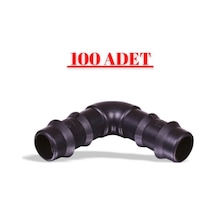 16X16 Kurtağzı Dirsek Plastik Damlama 100Lü Paket