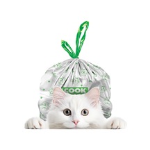 Cook Kedi Tuvaleti Büzgülü Çöp Torbası, 55 X 30 Cm, 20 Yaprak, Sa