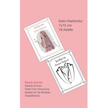 Gelin Damat Bohçası Kartları, Tesettürlü Gelin Çeyiz Bohça Kartı
