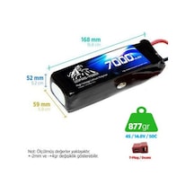 Leopard Power 7000 Mah 14.8v 4s 50c Lityum Polimer Lipo Batarya Pil T Plug