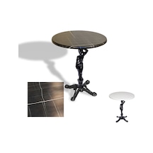 Çipa 1003 Döküm Ayak Yuvarlak Masa Çap 80cm - Werzalit, Wermodin Ve Allzalit Tabla - Palazzo Çok Renkli