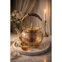 Morponi Ahşap Saplı Isıya Dayanıklı Borosilikat Amber Cam Demlik 1200 Ml Süzgeçli Cam Demlik Oval Çizgili Amber Morponi Ahşap Saplı Isıya Dayanıklı Borosilikat Amber Cam Demlik 1200 Ml Süzgeçli Cam Demlik Oval Çizgili Amber