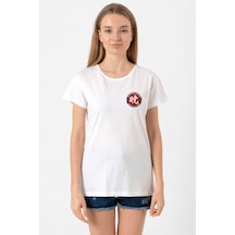One Piece Anime Ninja Org. N.s Beyaz Kadın Bisikletyaka Tshirt 001