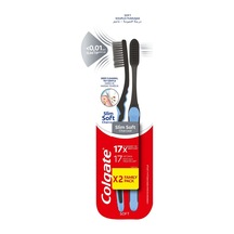 Colgate Mikro İnce Diş Fırçası 1+1 Black - Hassas Temizlik 8'li Avantaj Paketi - 8 Adet Tarı