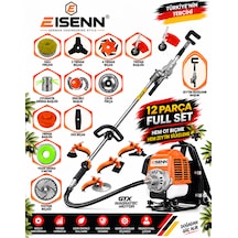 Eısenn Evo-12 Pro 12 Parça Full Set Sırt Tipi Zeytin Silkeme Hasat Toplama Tırpan Motoru