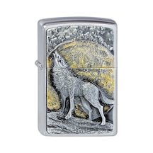 Zippo 200 Wolf At Moonlight Emblem Çakmak