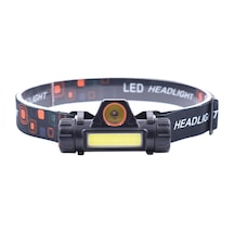 Mini Usb Şarj Edilebilir Cob Led Baş Lambası 400 Lümen Parlak Far, Kamp, Dağ Yürüyüşü Ve Balıkçılık İçin Mıknatıslı Tabanlı Ipx4 Suya Dayanıklı El Feneri Siyah