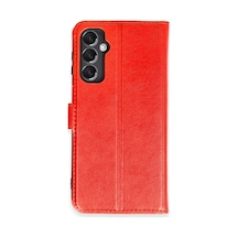 Galaxy Uyumlu M34 5g Kılıf Trend S Plus Kapaklı Kılıf - Kırmızı