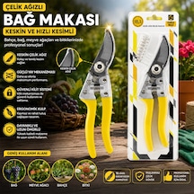 Çelik Ağızlı Bağ Makas 4801
