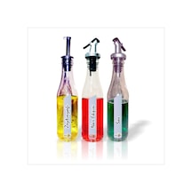 Üçlü 3Lü 200Cl Sirkelik Yağdanlık Yağlık Sosluk Zeytinyağlık Seti