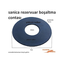 Gömme Rezervuar 7cm Göbek Contası Boşaltma Büyük Lastik Conta Conta Açık Ahşap