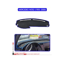 Mercedes W202 1993-2000torpido Koruma Halısı Mavi Kenar