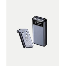 Flzdgnkr Powerbank 20000 Mah 4 Çıkışlı Hızlı Şarjlı Ve Led Göstergeli siyah