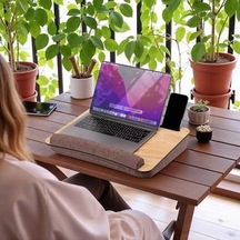 -ls016 Minderli Laptop Sehpası Meşe