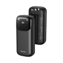 Mcdodo Mc-8530 20000mah 22.5w Pd Qc Hızlı Şarj Dijital Göstergeli Çoklu Kablolu Powerbank Siyah