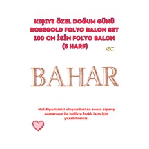Kişiye Özel Doğum Günü Folyo Balon Set 76 Cm İsim Folyo Balon 5 Harf Rose Gold Pembe