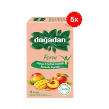 Doğadan Form Mango & Şeftali Aromalı Avokado Yapraklı 18 Li Poşet Çay X 5 Adet