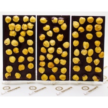 Dark Brown Fındıklı Bitter Tablet El Yapımı Gerçek Bar Çikolata 3 x 100 G