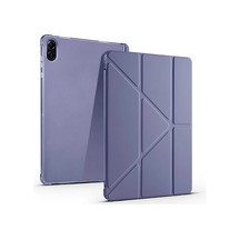 Honor Pad X8a Kılıf Zore Tri Folding Kalem Bölmeli Standlı Kılıf Klasik