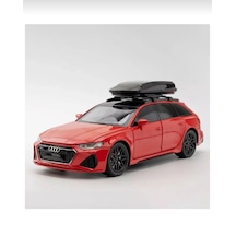 Che-zhı Audi Rs6 Metal Kırmızı Sesli Işıklı Model Araba