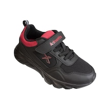 Kinetix Erkek Çocuk Siyah Gri Çırtlı Comfort Rahat Taban Sneaker Spor Ayakkabı 001