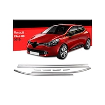 Renault Clio 4 Hb Krom Cam Çıtası 8 Parça 2012 ve Üzeri (00) (ŞüsCarOto Aksesuar)