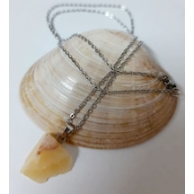 Soma Japon Karsit Taşı Kadın Kolye Siyah