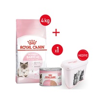 Mother&babycat - Kuru Kedi Maması 4 Kg + Yaş Mama 195 Gr + Saklama Kabı