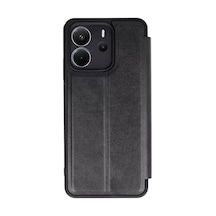 Newface Xiaomi Redmi Note 14 4g Kılıf Flip Cover - Siyah