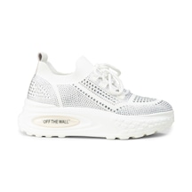 Deery Kadın Beyaz Taşlı Platform Sneaker - K0018zbyzc01 Beyaz Deery Kadın Beyaz Taşlı Platform Sneaker - K0018zbyzc01 Beyaz
