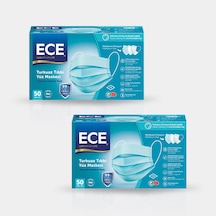 Ece Full Ultrasonik Meltblownlu Maske 100 Adet Turkuaz