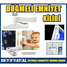 3 Adet Pvc Pimapen Kapı ve Pencere Emniyet Kilit Çekmeli Çok Renkli