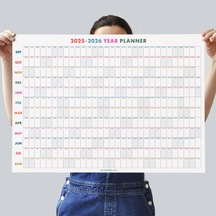 2026-2027 Akademik Yıl Takvimi Eylül Başlangıçlı Yıllık Planlayıcı Duvar Takvimi Renkli Takvim Çok Renkli