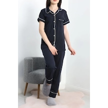 Seka Store Seka Düğmeli Süprem Pijama Takımı Koyulaci - 41830.1048. Çok Renkli