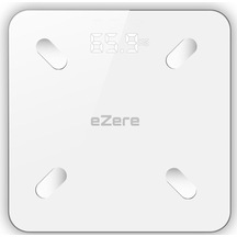 Ezere Body Composition Scale Yağ Ölçer Fonksiyonlu Akıllı Bluetooth Baskül Beyaz