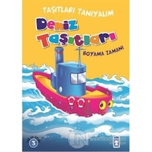 Deniz Taşıtları Boyama Zamanı - Timaş Çocuk Yayınları