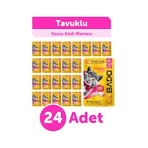 Bado Yavru Yaş Kedi Maması Tavuk Etli 85gr 24'lü
