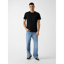 Guess Kısa Kollu Bisiklet Yaka Yeni Teknik Esnek Erkek Siyah T-shirt M6rı19kd202-jblk Siyah