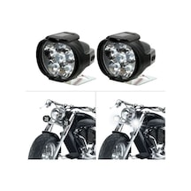 Evrensel 2 Adet Motosiklet Far Scooter Sis Spot Işık Led