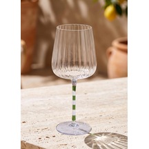 The Mia Şarap Kadehi Mor Yeşil 500 Ml Çok Renkli