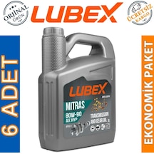 Lubex Mitras Ax Hyp 80W-90 Manuel Şanzıman Dişli Yağı 6 x 3 L