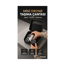 Mini Drone Taşıma Çantası Fermuarlı Koruyucu Aksesuar Saklama Çantası 20x16x4 Cm - 909611519