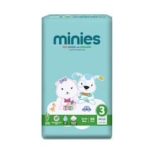 Minies Bebek Bezi Midi 3 Beden 4-9 Kg 50 Adet - 8 Adet Tarı 3 - 4 Numara