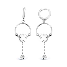 Argentum Concept 925 Ayar Gümüş Yonca Figürlü Tasarım Küpe - K052101